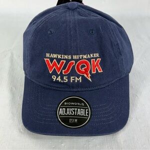 NEW 2025 Stranger Things Strapback Official Merchandise HAWKINS WSQK 94.5 Unisex